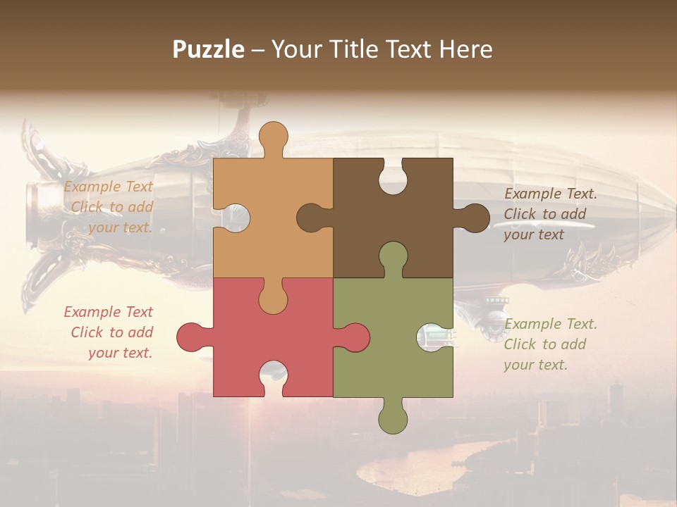 Altitude Sunset Painting PowerPoint Template