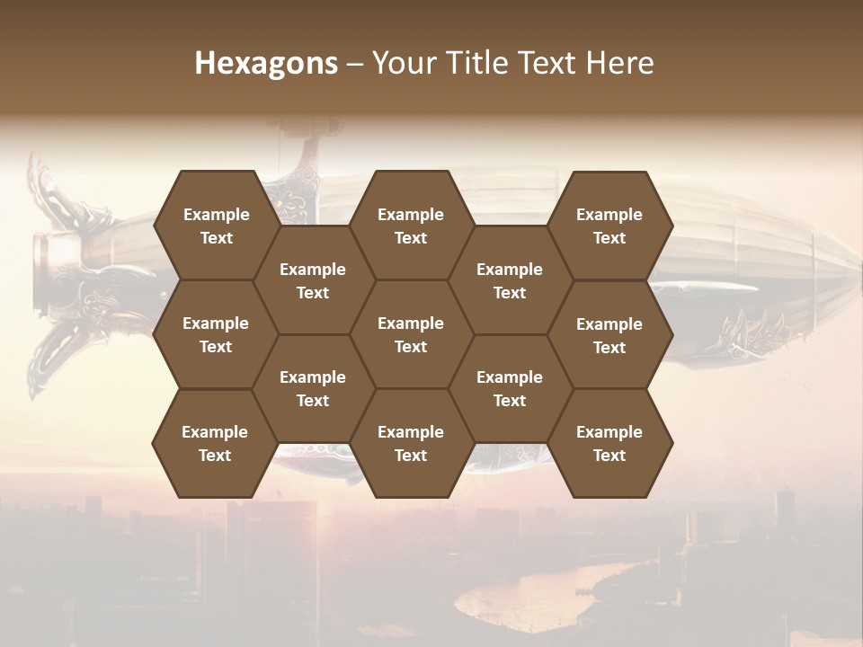 Altitude Sunset Painting PowerPoint Template