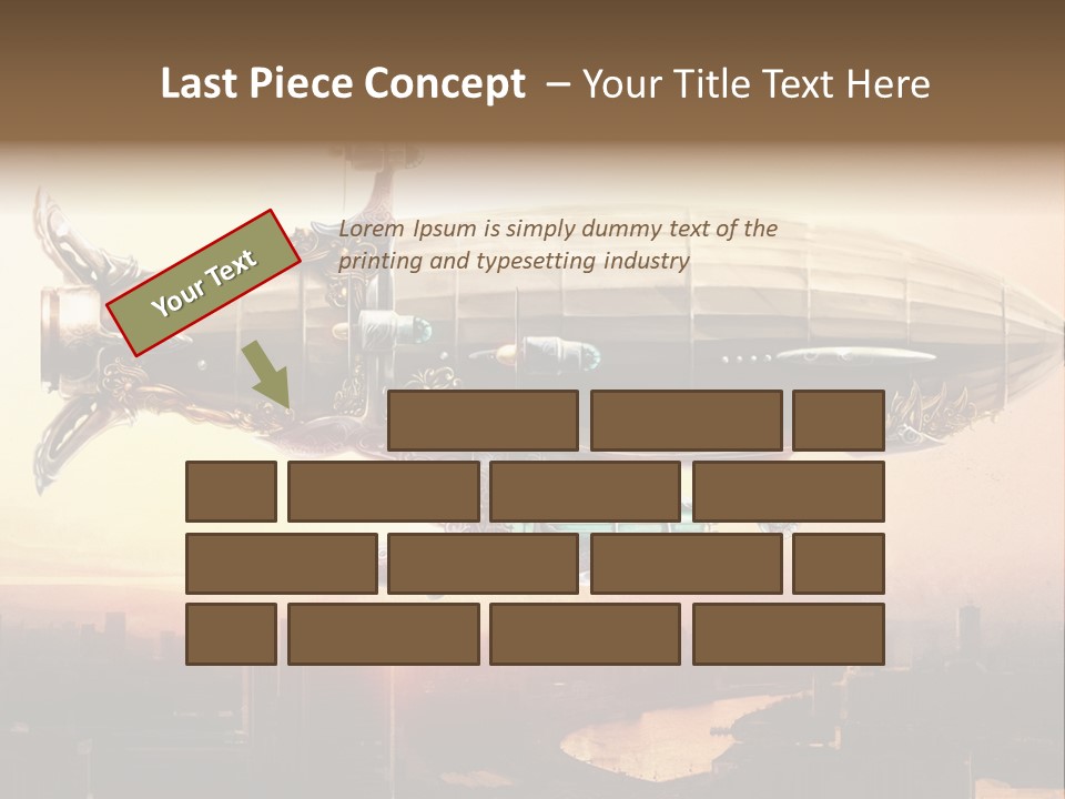 Altitude Sunset Painting PowerPoint Template