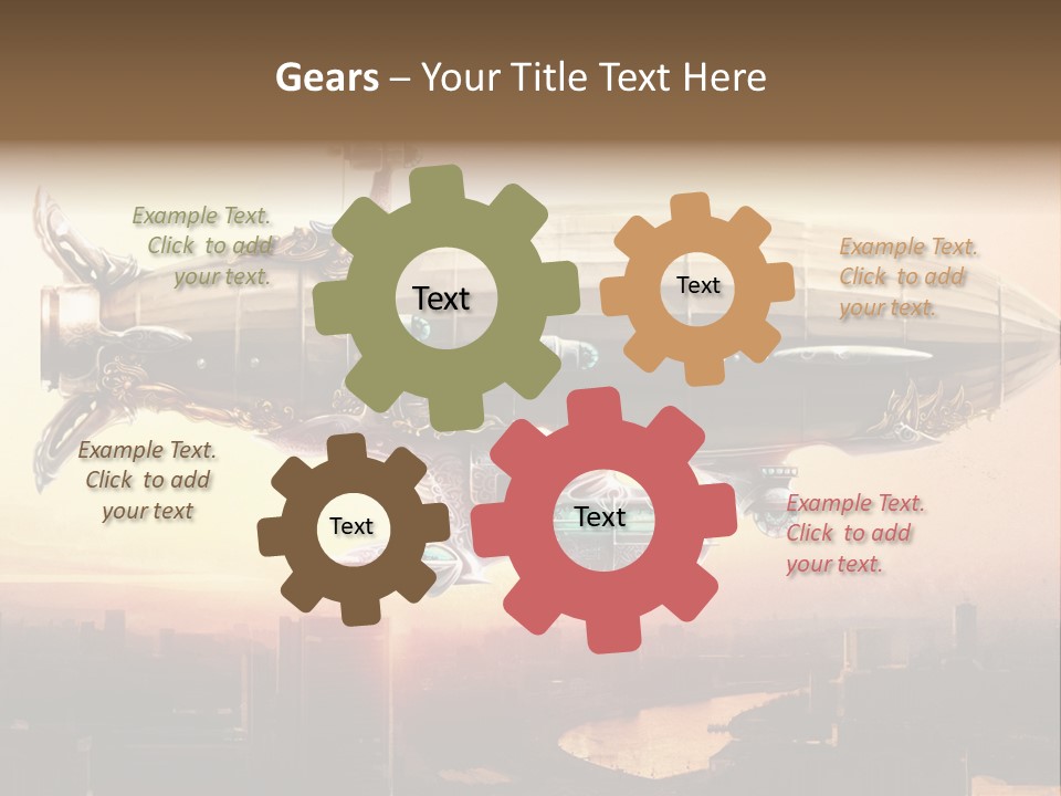 Altitude Sunset Painting PowerPoint Template