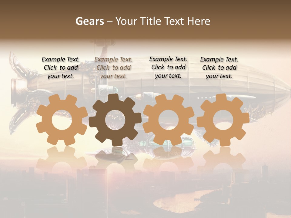 Altitude Sunset Painting PowerPoint Template