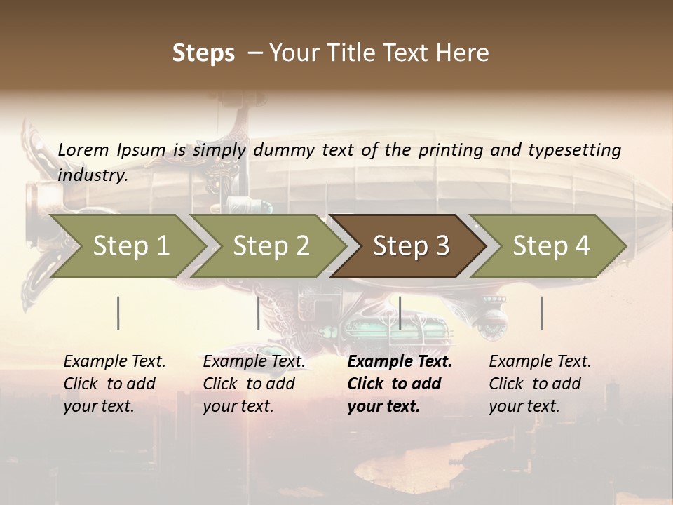 Altitude Sunset Painting PowerPoint Template