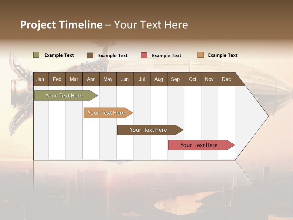 Altitude Sunset Painting PowerPoint Template