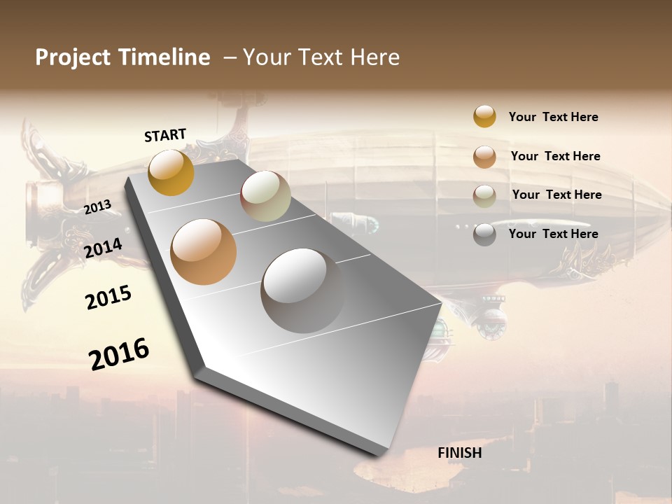 Altitude Sunset Painting PowerPoint Template