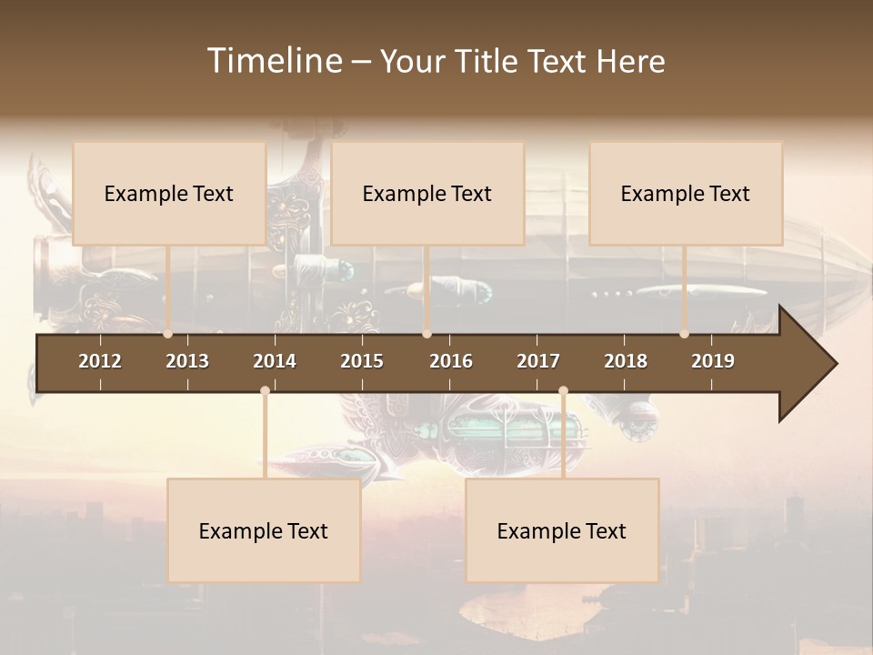 Altitude Sunset Painting PowerPoint Template