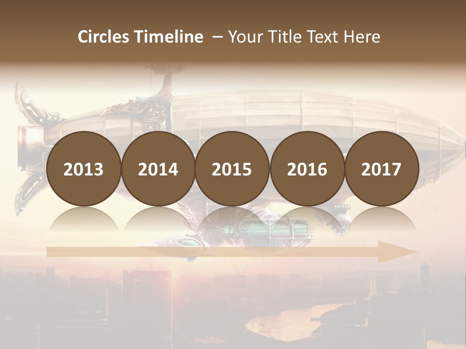 Altitude Sunset Painting PowerPoint Template