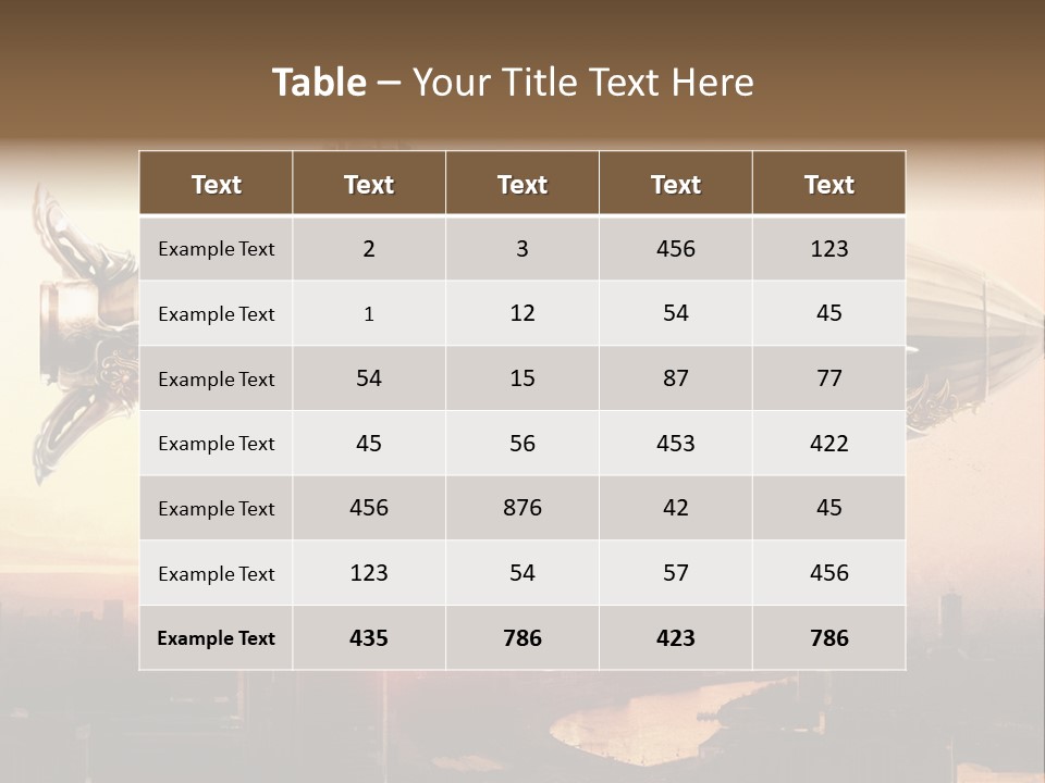 Altitude Sunset Painting PowerPoint Template