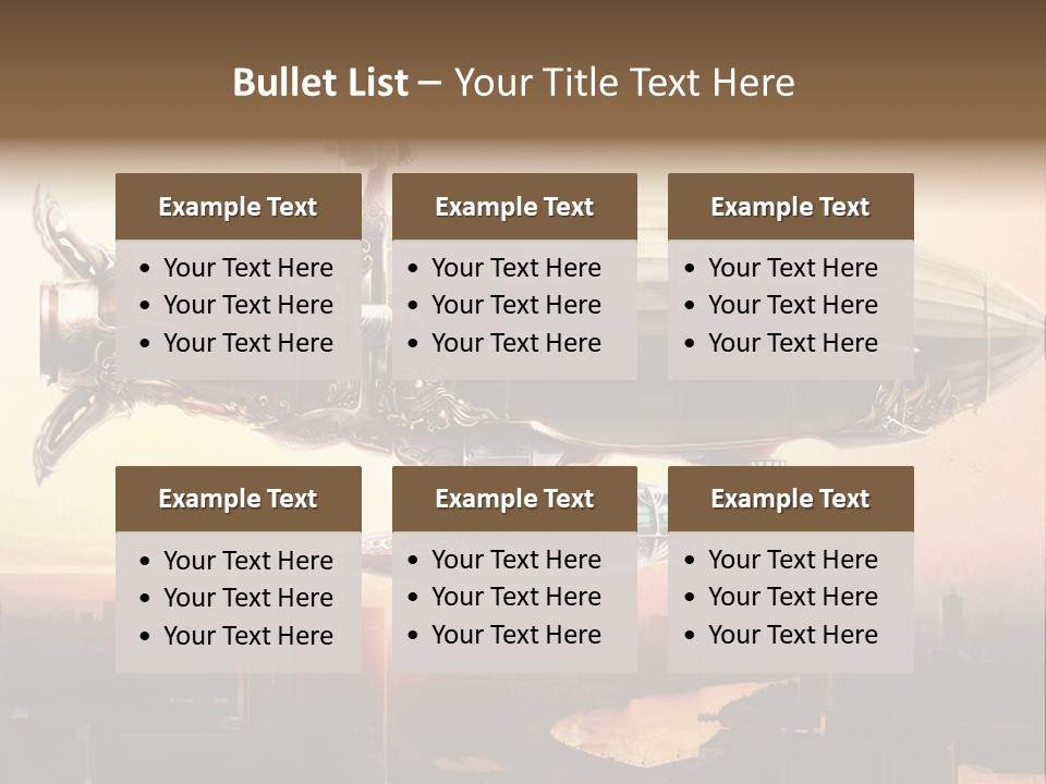 Altitude Sunset Painting PowerPoint Template