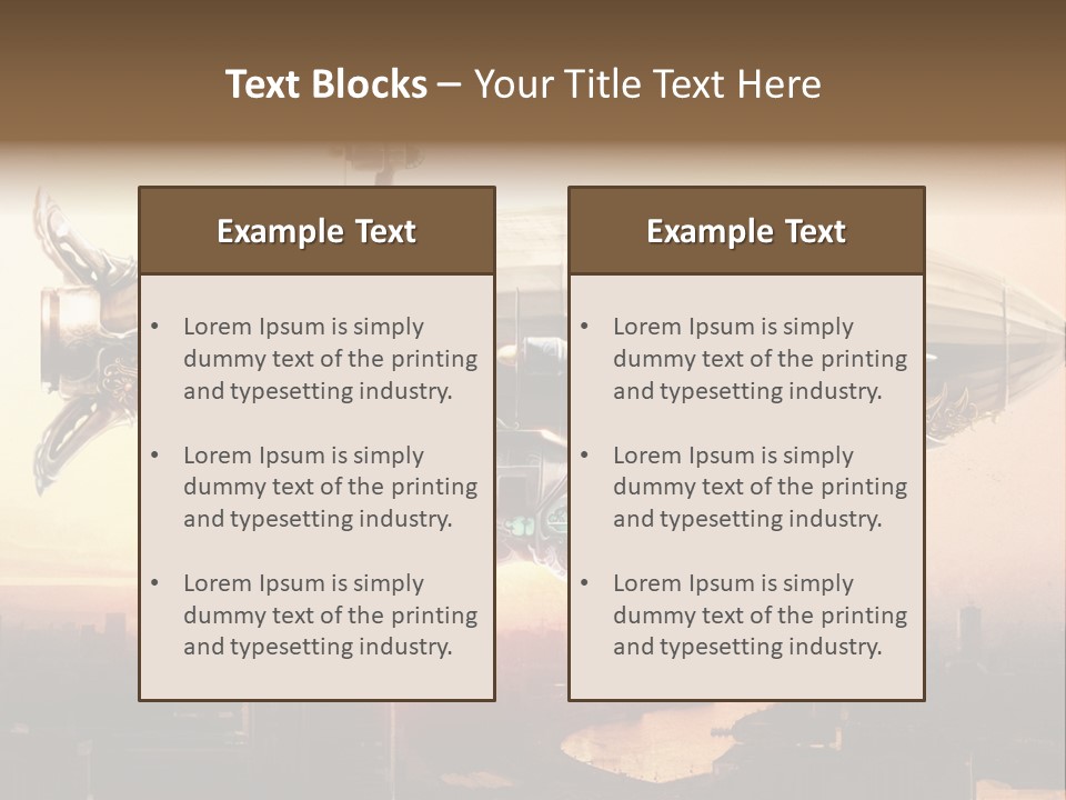 Altitude Sunset Painting PowerPoint Template