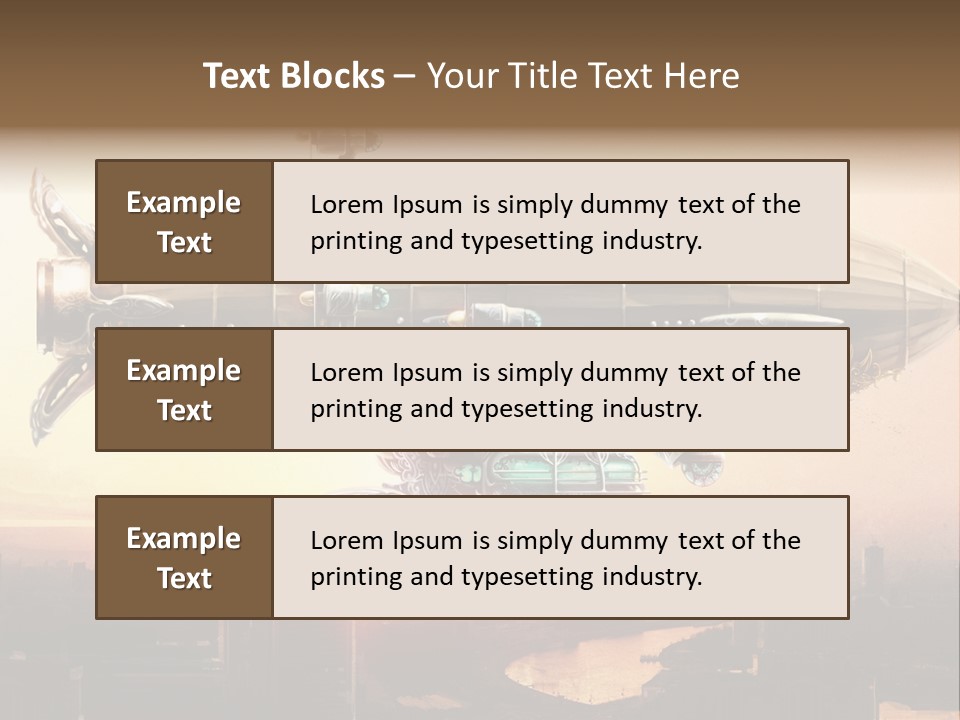 Altitude Sunset Painting PowerPoint Template