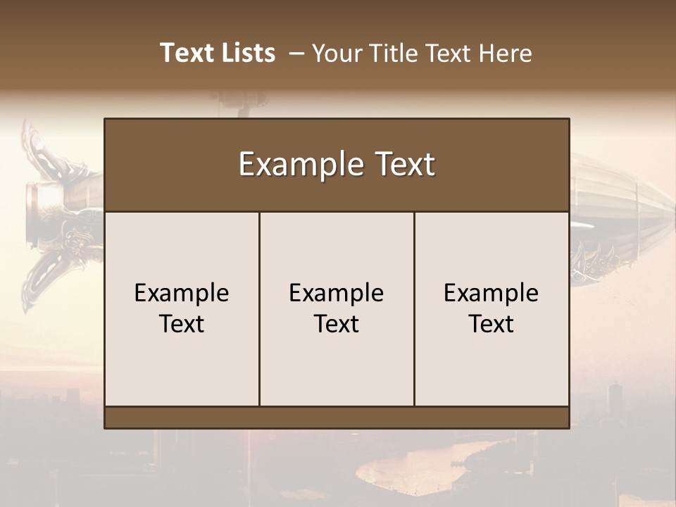 Altitude Sunset Painting PowerPoint Template
