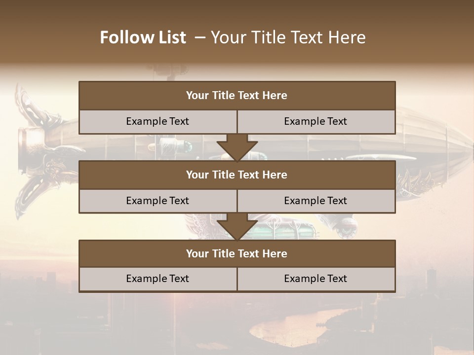 Altitude Sunset Painting PowerPoint Template