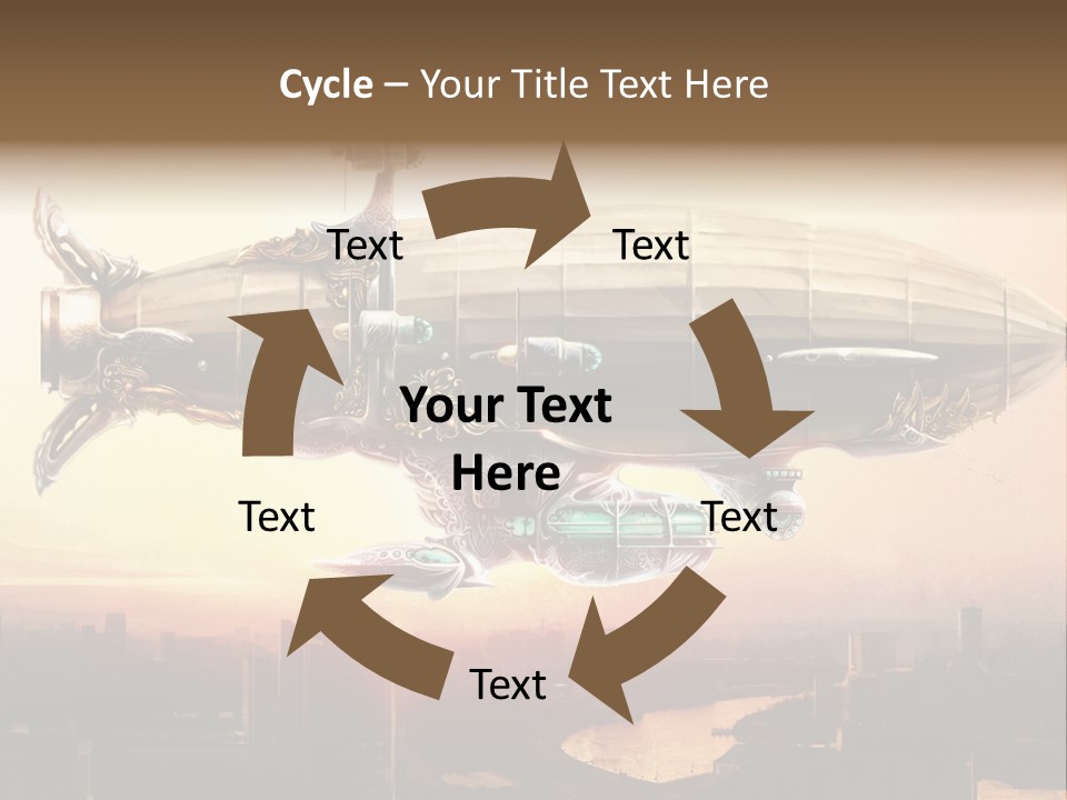 Altitude Sunset Painting PowerPoint Template