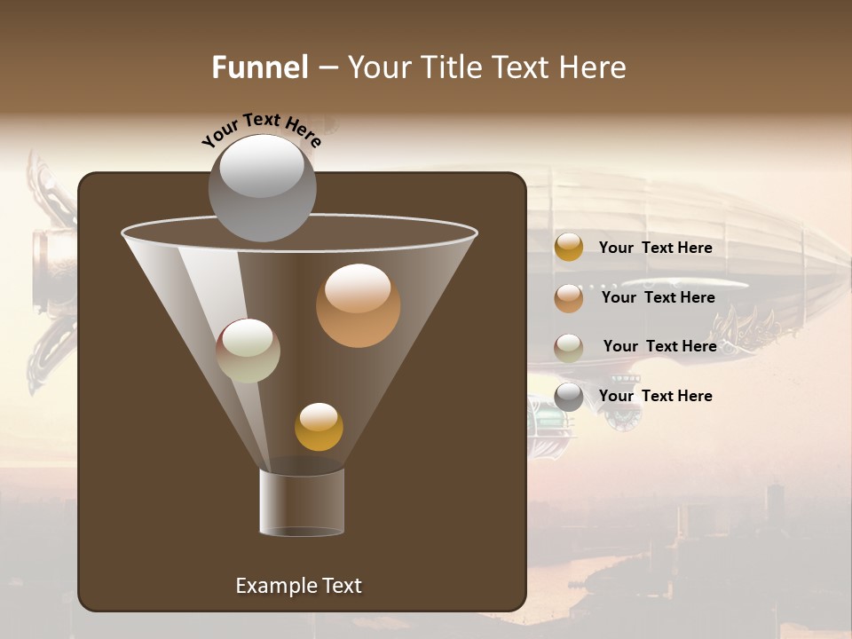 Altitude Sunset Painting PowerPoint Template