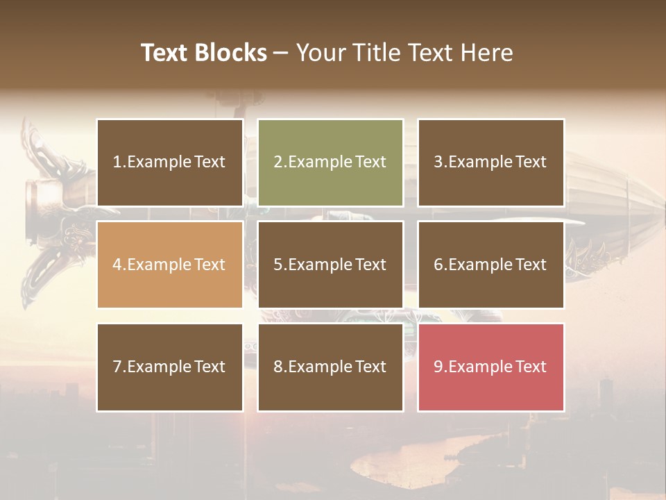 Altitude Sunset Painting PowerPoint Template