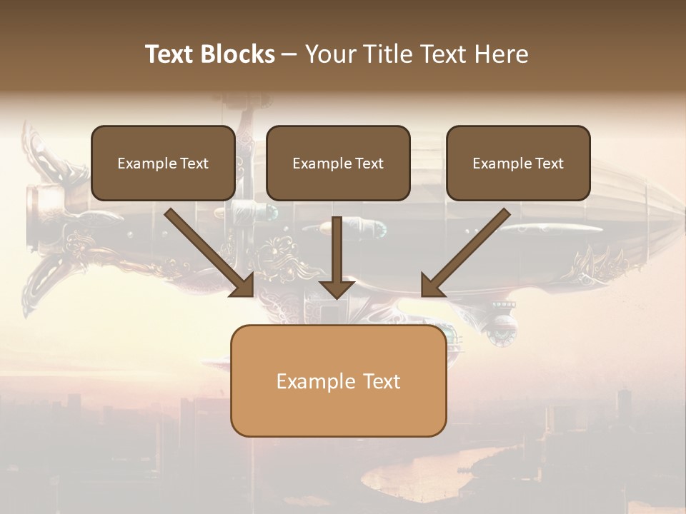 Altitude Sunset Painting PowerPoint Template