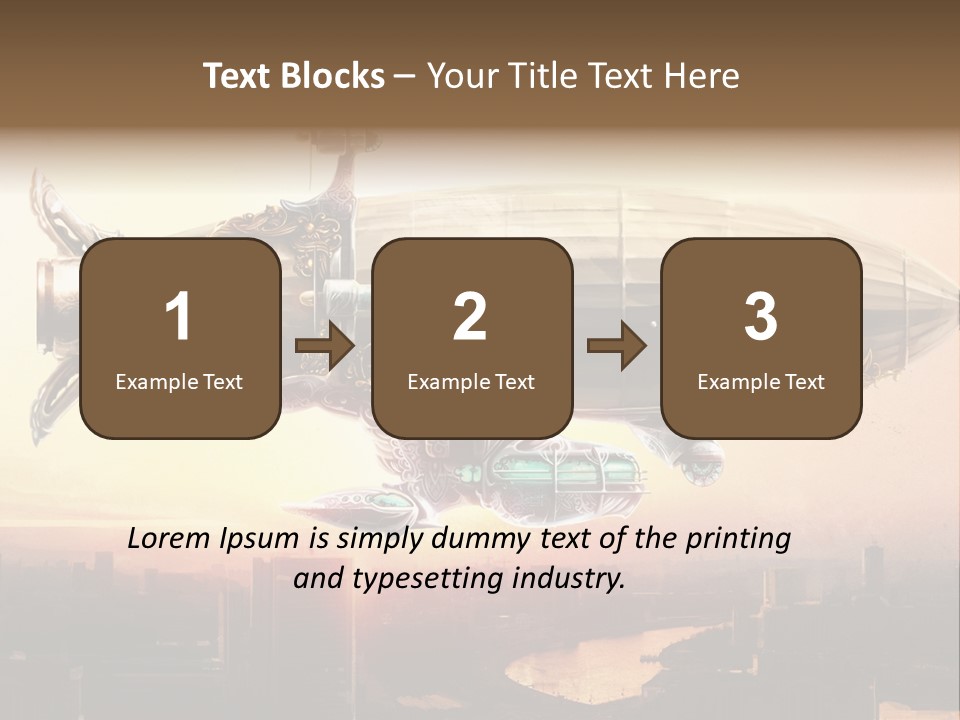 Altitude Sunset Painting PowerPoint Template