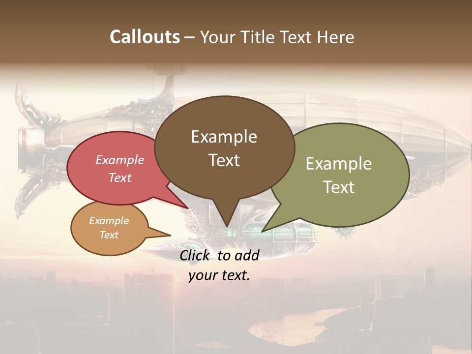 Altitude Sunset Painting PowerPoint Template