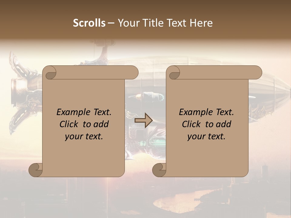 Altitude Sunset Painting PowerPoint Template