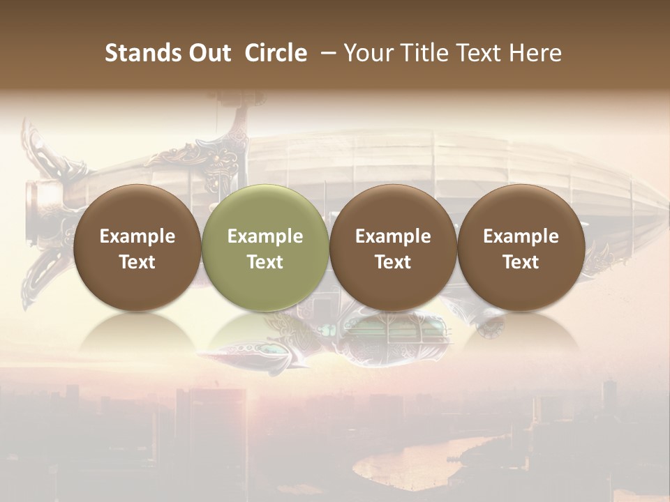 Altitude Sunset Painting PowerPoint Template