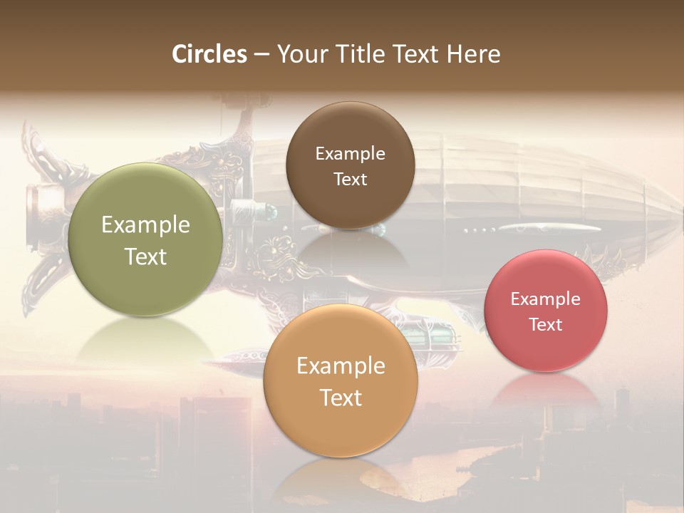 Altitude Sunset Painting PowerPoint Template