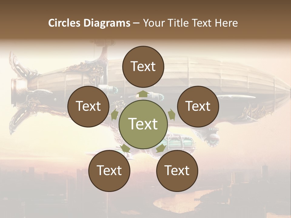 Altitude Sunset Painting PowerPoint Template