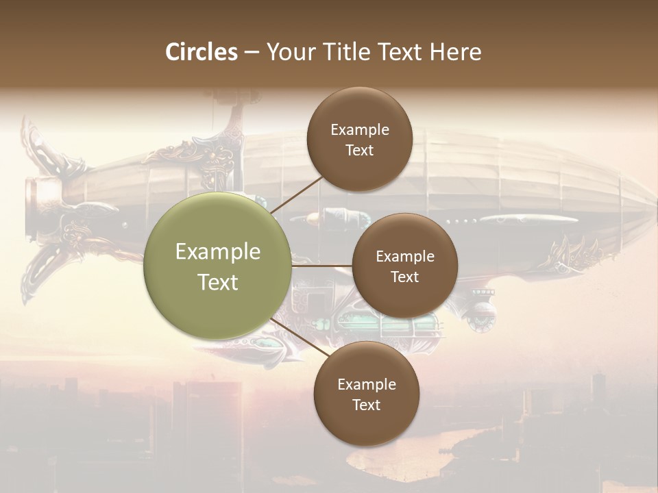 Altitude Sunset Painting PowerPoint Template