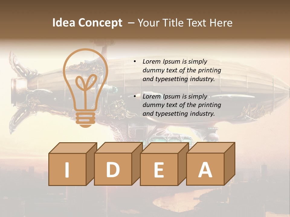 Altitude Sunset Painting PowerPoint Template