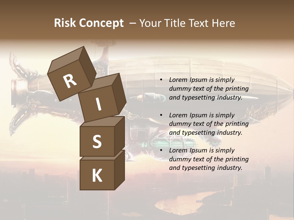 Altitude Sunset Painting PowerPoint Template