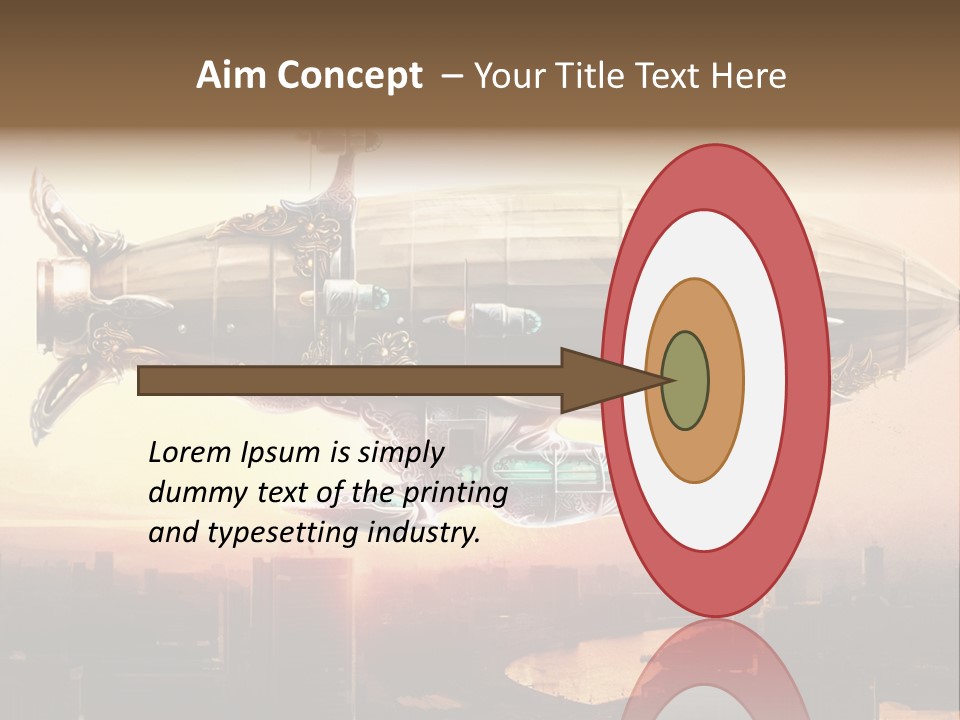 Altitude Sunset Painting PowerPoint Template