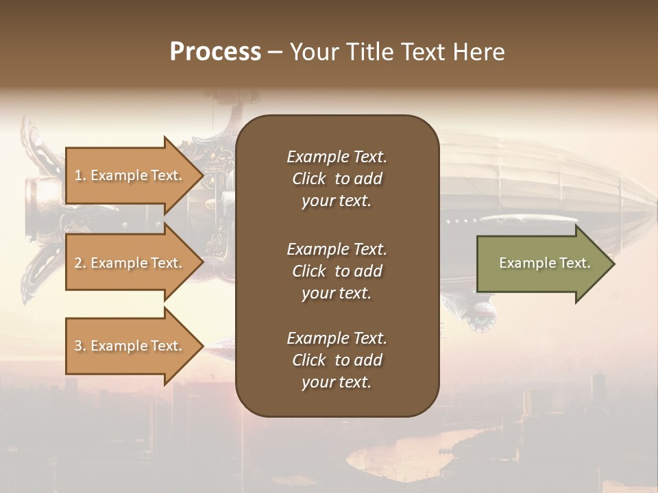 Altitude Sunset Painting PowerPoint Template
