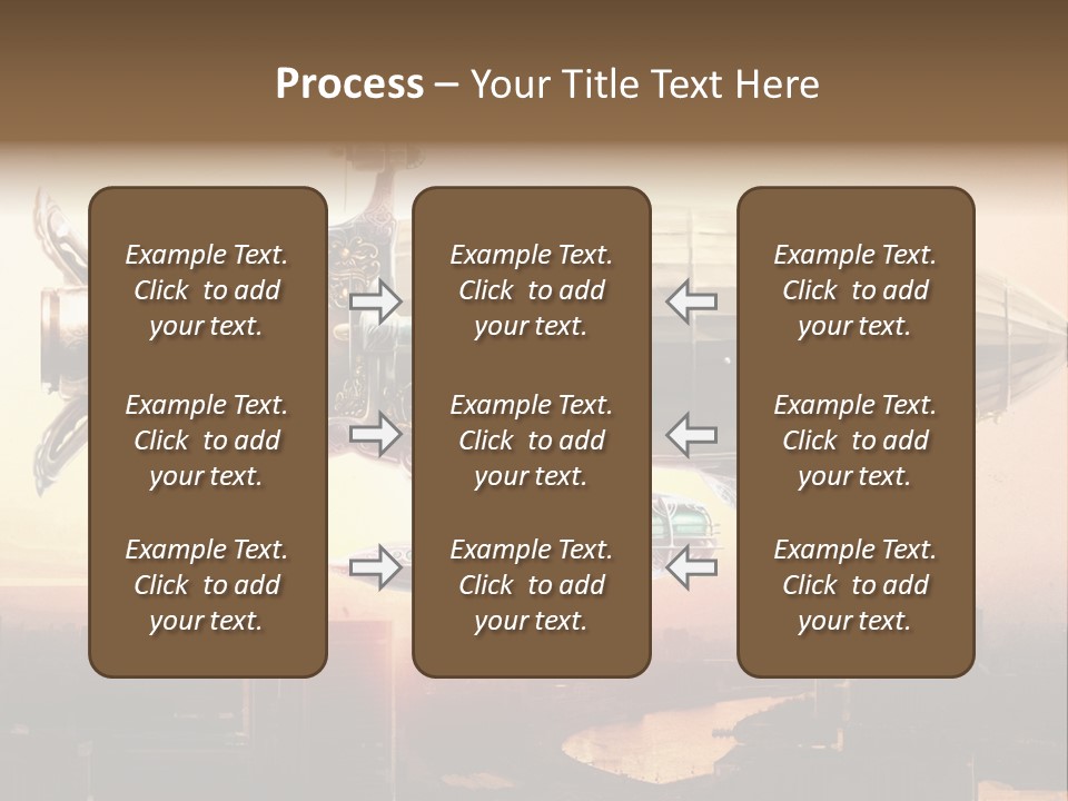 Altitude Sunset Painting PowerPoint Template