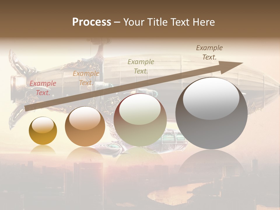 Altitude Sunset Painting PowerPoint Template