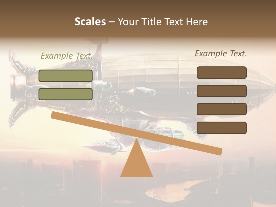 Altitude Sunset Painting PowerPoint Template