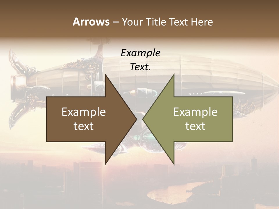 Altitude Sunset Painting PowerPoint Template