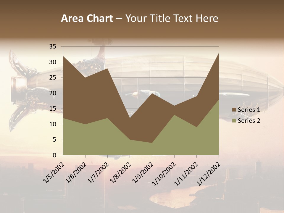 Altitude Sunset Painting PowerPoint Template