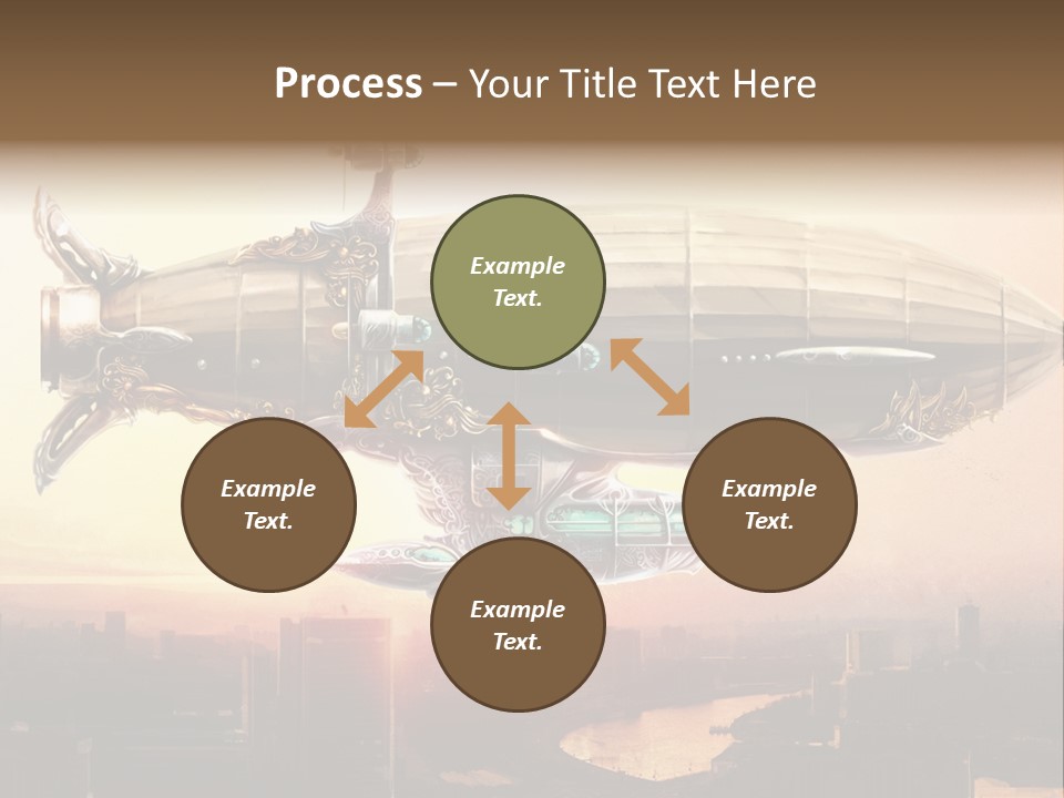 Altitude Sunset Painting PowerPoint Template