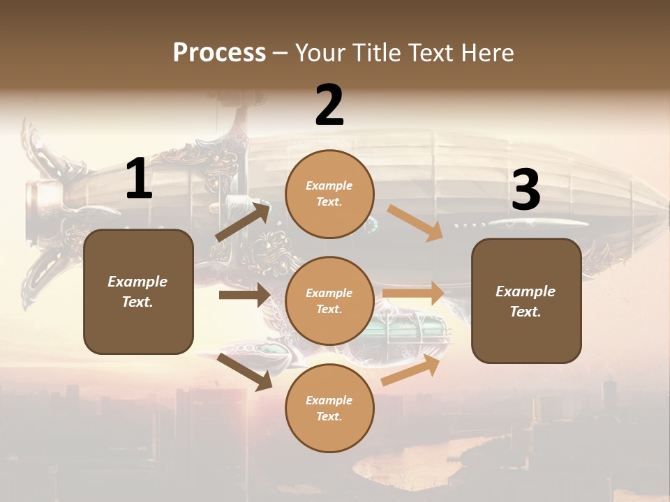 Altitude Sunset Painting PowerPoint Template