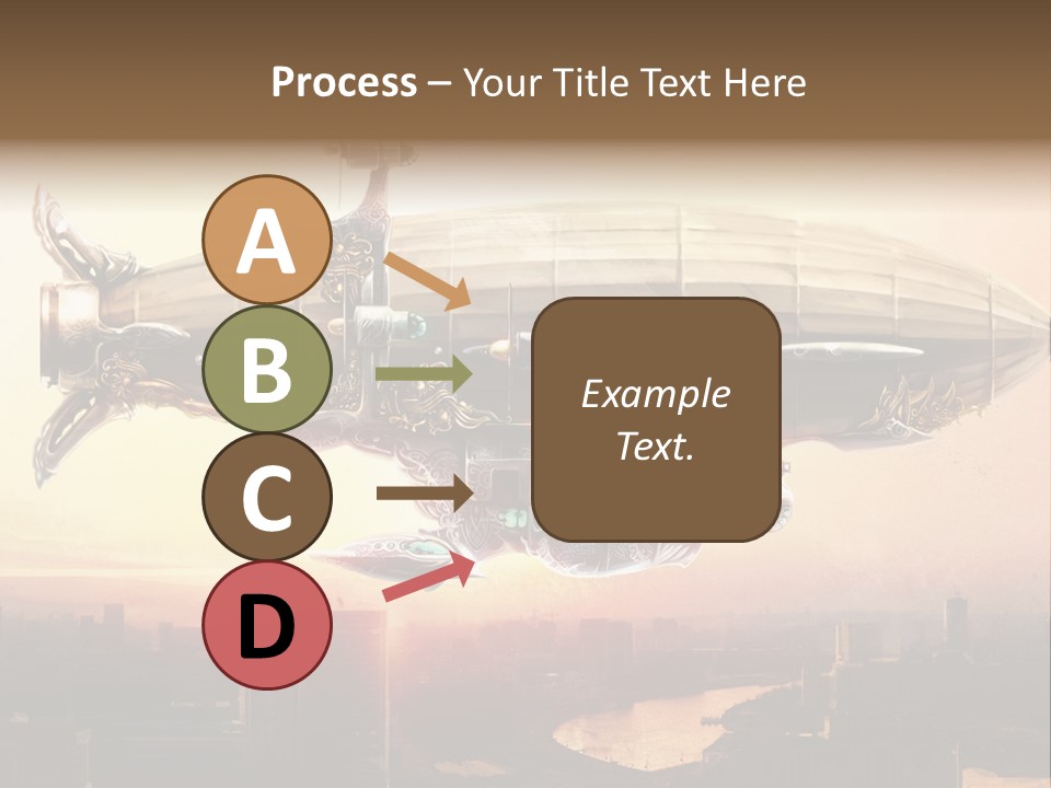 Altitude Sunset Painting PowerPoint Template