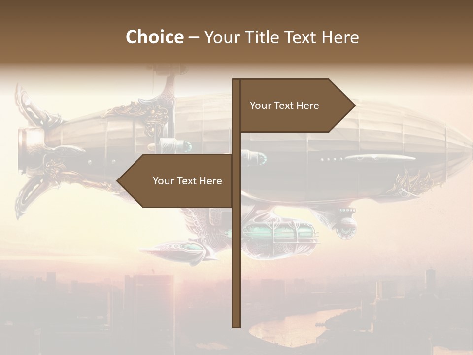 Altitude Sunset Painting PowerPoint Template