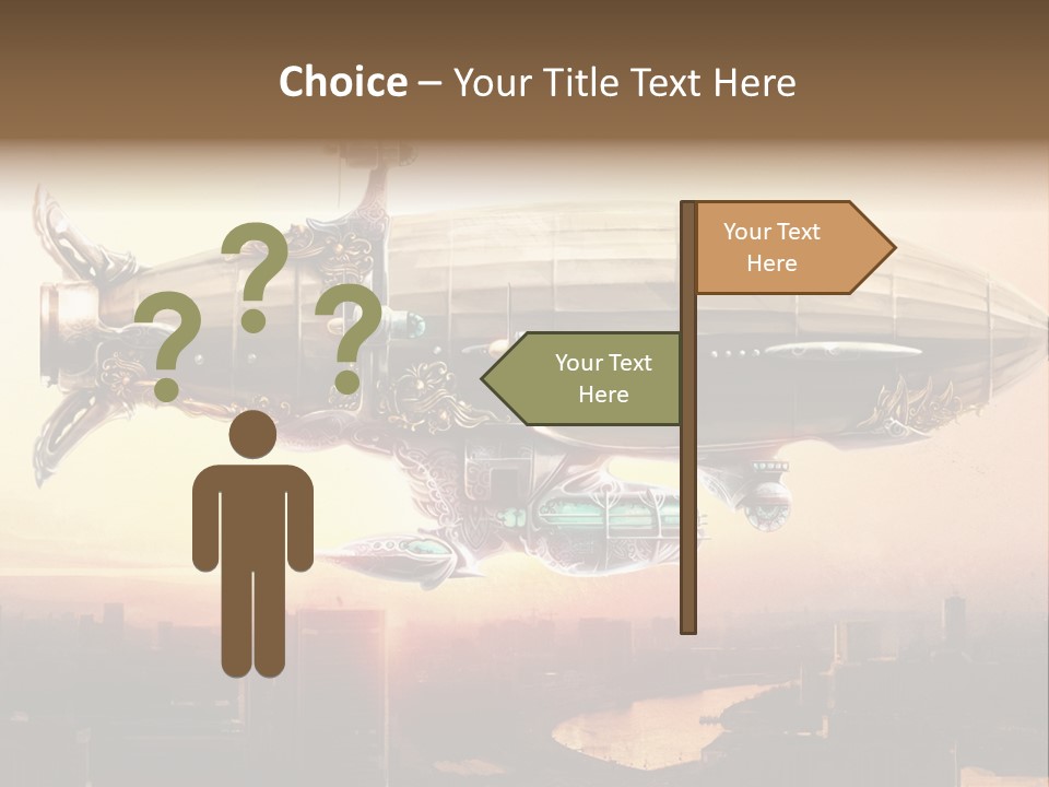 Altitude Sunset Painting PowerPoint Template