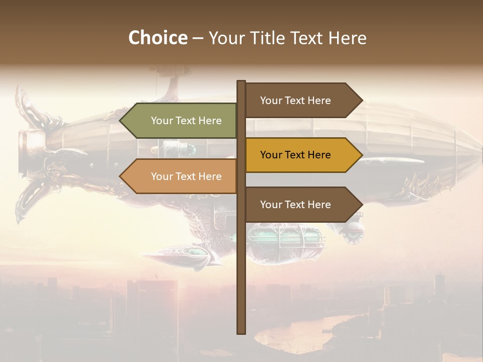 Altitude Sunset Painting PowerPoint Template