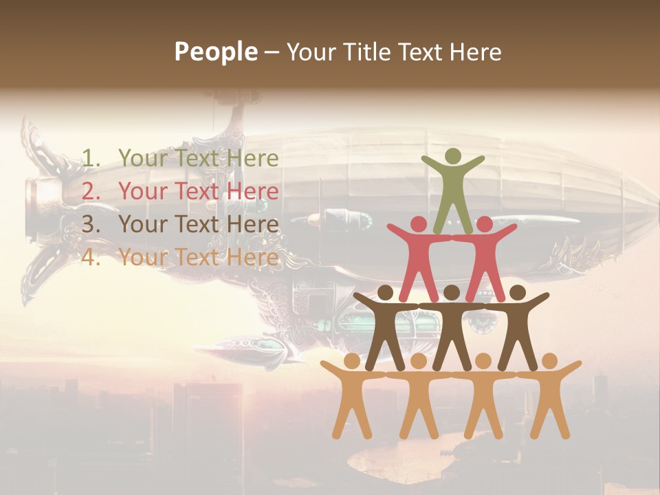 Altitude Sunset Painting PowerPoint Template