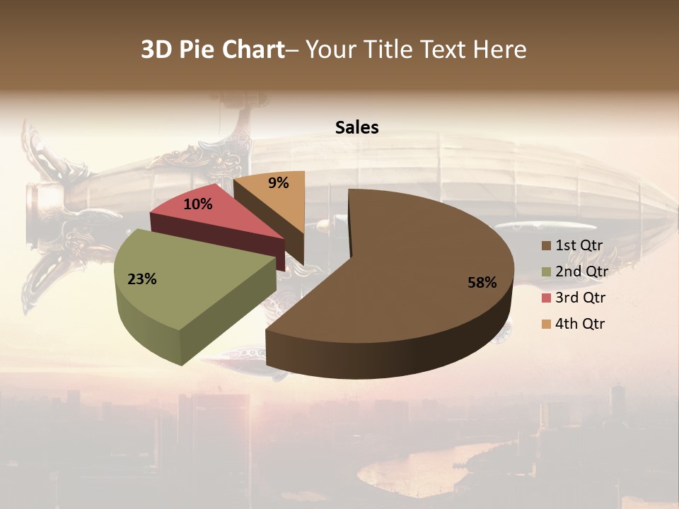 Altitude Sunset Painting PowerPoint Template