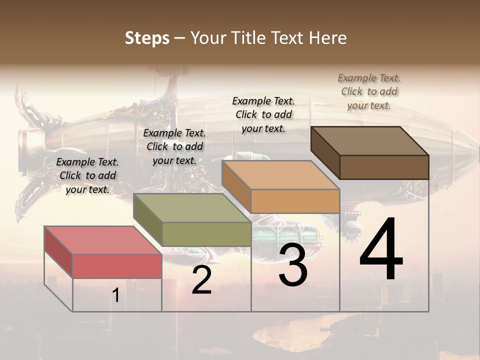 Altitude Sunset Painting PowerPoint Template