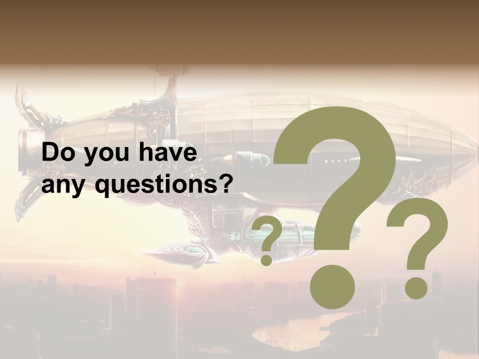 Altitude Sunset Painting PowerPoint Template