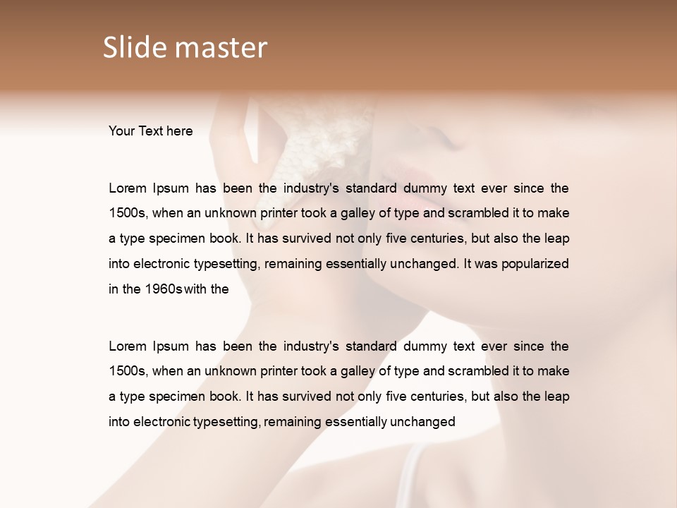 Attractive Cosmetic Relaxation PowerPoint Template