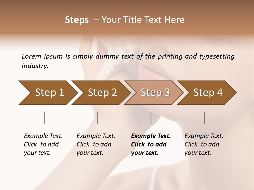 Attractive Cosmetic Relaxation PowerPoint Template
