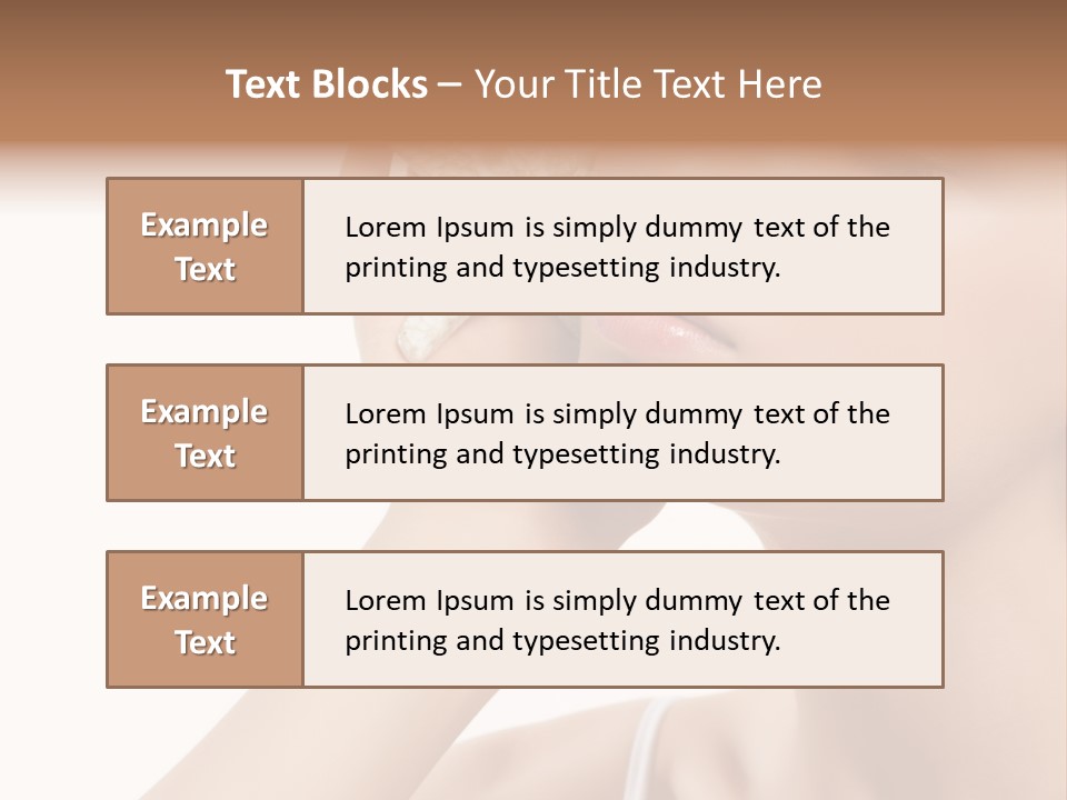 Attractive Cosmetic Relaxation PowerPoint Template