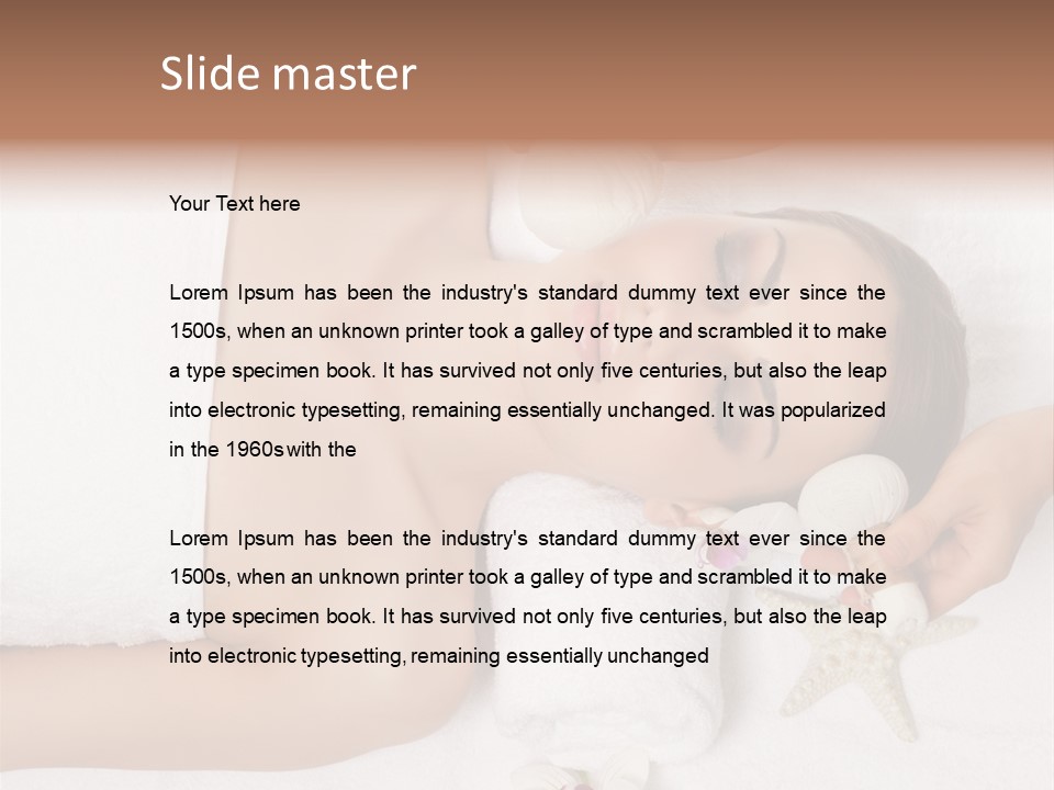 Beautiful Hand Skin PowerPoint Template